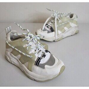 Ganni Womens Tech Sporty Mix Cupsole Low-Top Sneaker Size 37 (EU) / 7 (US)